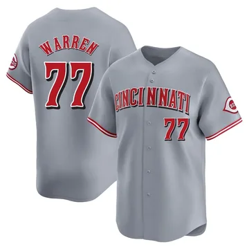 Art Warren Youth Cincinnati Reds Limited Away Jersey - Gray