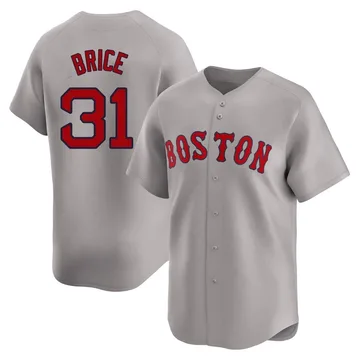 Austin Brice Men's Boston Red Sox Limited Away Jersey - Gray