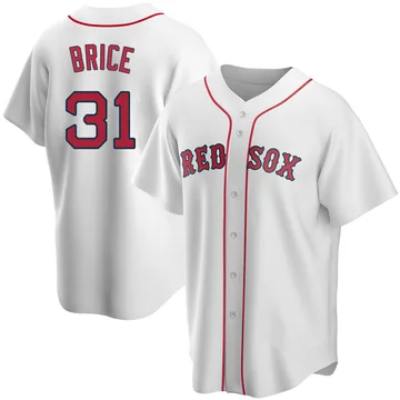 Austin Brice Men's Boston Red Sox Replica Home Jersey - White