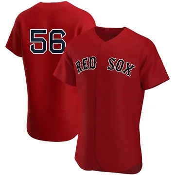 Austin Davis Men's Boston Red Sox Authentic Alternate Team Jersey - Red