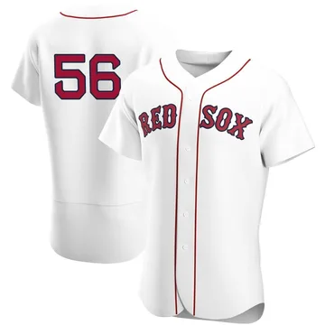 Austin Davis Men's Boston Red Sox Authentic Home Team Jersey - White