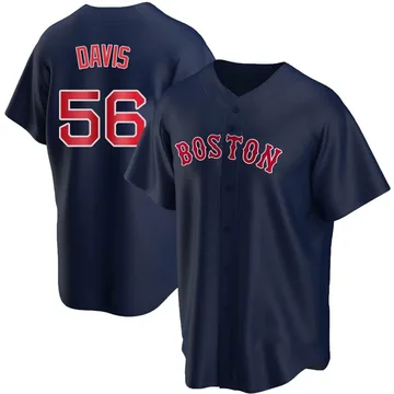 Austin Davis Men's Boston Red Sox Replica Alternate Jersey - Navy