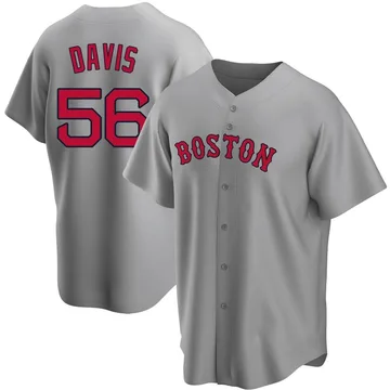 Austin Davis Men's Boston Red Sox Replica Road Jersey - Gray