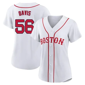 Austin Davis Women's Boston Red Sox Authentic 2021 Patriots' Day Jersey - White