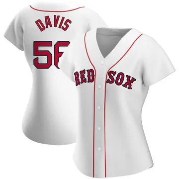 Austin Davis Women's Boston Red Sox Authentic Home Jersey - White