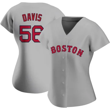 Austin Davis Women's Boston Red Sox Authentic Road Jersey - Gray