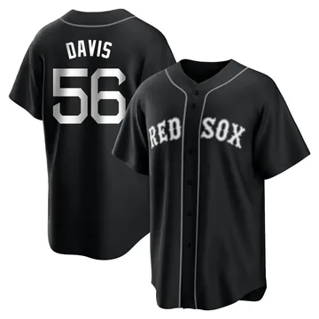 Austin Davis Youth Boston Red Sox Replica Jersey - Black/White