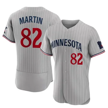 Austin Martin Men's Minnesota Twins Authentic Road Jersey - Gray