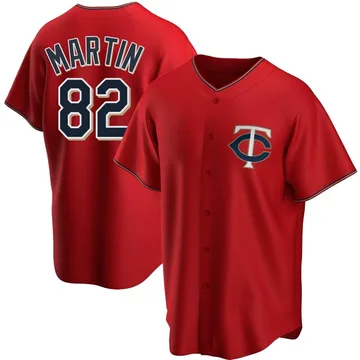 Austin Martin Men's Minnesota Twins Replica Alternate Jersey - Red