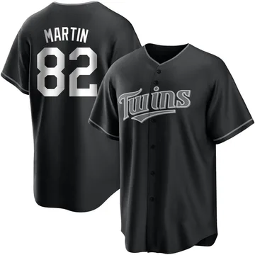 Austin Martin Men's Minnesota Twins Replica Jersey - Black/White