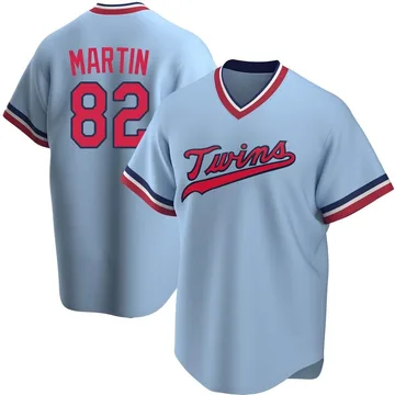 Austin Martin Men's Minnesota Twins Replica Road Cooperstown Collection Jersey - Light Blue