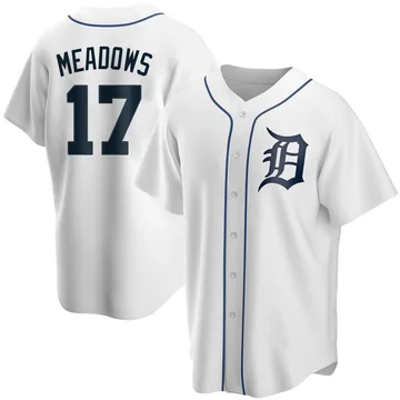 Austin Meadows Men's Detroit Tigers Replica Home Jersey - White