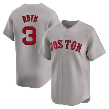 Babe Ruth Men's Boston Red Sox Limited Away Jersey - Gray