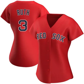 Babe Ruth Women's Boston Red Sox Authentic Alternate Jersey - Red