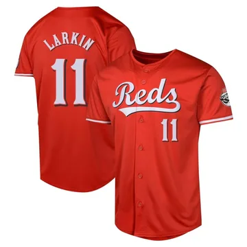 Barry Larkin Men's Cincinnati Reds Limited Alternate Jersey - Red