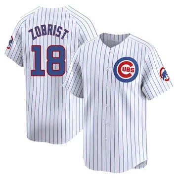 Ben Zobrist Men's Chicago Cubs Limited Home Jersey - White