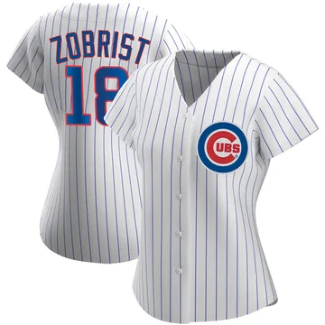 Ben Zobrist Women's Chicago Cubs Authentic Home Jersey - White