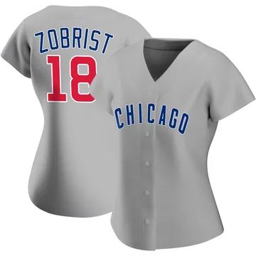 Ben Zobrist Women's Chicago Cubs Authentic Road Jersey - Gray