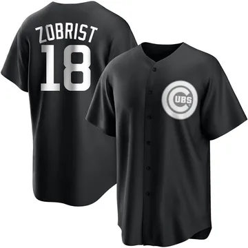 Ben Zobrist Youth Chicago Cubs Replica Jersey - Black/White