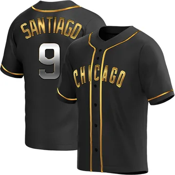 Benito Santiago Men's Chicago Cubs Replica Alternate Jersey - Black Golden