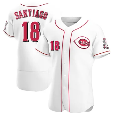 Benito Santiago Men's Cincinnati Reds Authentic Home Jersey - White