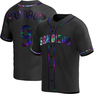 Benito Santiago Men's San Diego Padres Replica Alternate Jersey - Black Holographic