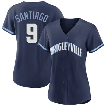 Benito Santiago Women's Chicago Cubs Authentic 2021 City Connect Jersey - Navy