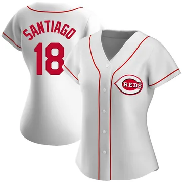 Benito Santiago Women's Cincinnati Reds Authentic Home Jersey - White