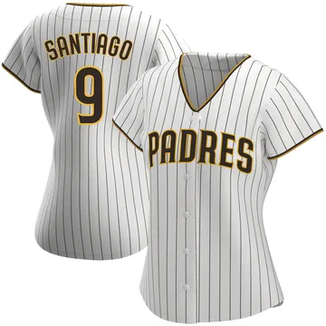 Benito Santiago Women's San Diego Padres Authentic Home Jersey - White/Brown