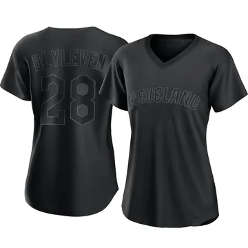 Bert Blyleven Women's Cleveland Guardians Authentic Pitch Fashion Jersey - Black