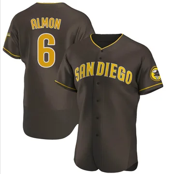 Bill Almon Men's San Diego Padres Authentic Road Jersey - Brown