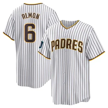 Bill Almon Men's San Diego Padres Replica 2024 World Tour Seoul Series Home Jersey - White