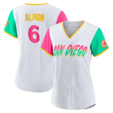 Bill Almon Women's San Diego Padres Authentic 2022 City Connect Jersey - White