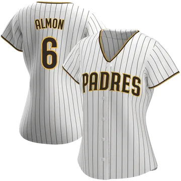 Bill Almon Women's San Diego Padres Replica Home Jersey - White/Brown