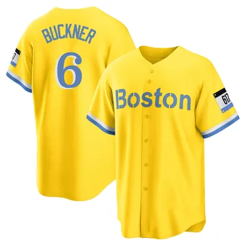 Bill Buckner Men's Boston Red Sox Replica Blue 2021 City Connect Player Jersey - Gold/Light