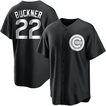 Bill Buckner Men's Chicago Cubs Replica Jersey - Black/White