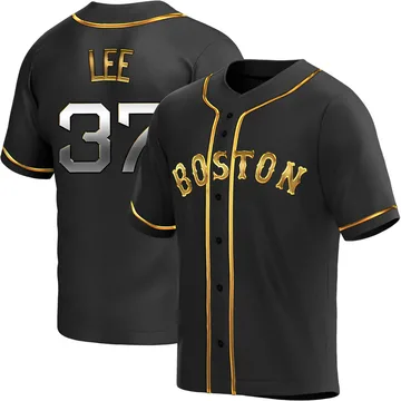 Bill Lee Men's Boston Red Sox Replica Alternate Jersey - Black Golden