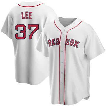 Bill Lee Men's Boston Red Sox Replica Home Jersey - White