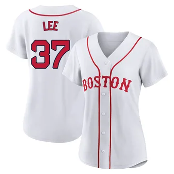 Bill Lee Women's Boston Red Sox Authentic 2021 Patriots' Day Jersey - White