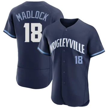 Bill Madlock Men's Chicago Cubs Authentic 2021 City Connect Jersey - Navy