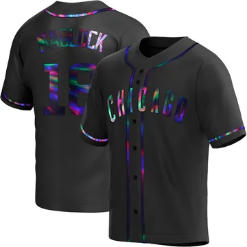 Bill Madlock Men's Chicago Cubs Replica Alternate Jersey - Black Holographic