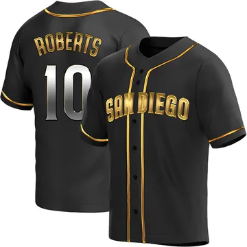 Bip Roberts Men's San Diego Padres Replica Alternate Jersey - Black Golden