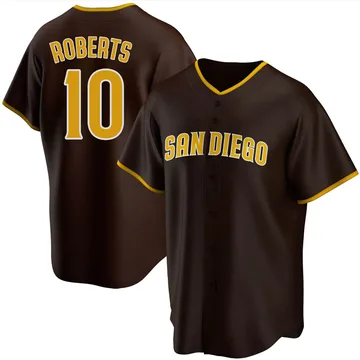 Bip Roberts Men's San Diego Padres Replica Road Jersey - Brown