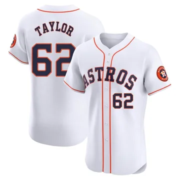 Blake Taylor Men's Houston Astros Elite Home Jersey - White