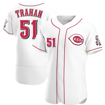 Blake Trahan Men's Cincinnati Reds Authentic Home Jersey - White