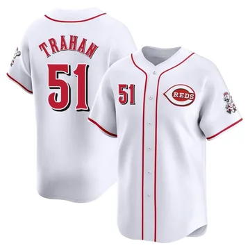 Blake Trahan Men's Cincinnati Reds Limited Home Jersey - White