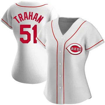 Blake Trahan Women's Cincinnati Reds Authentic Home Jersey - White