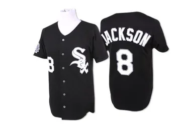 Bo Jackson Men's Chicago White Sox Authentic Throwback Jersey - Black