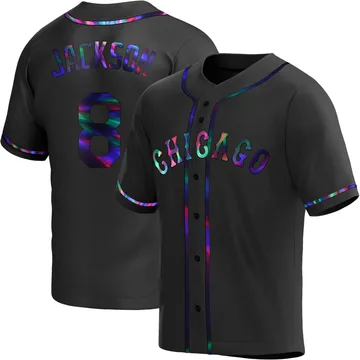 Bo Jackson Men's Chicago White Sox Replica Alternate Jersey - Black Holographic