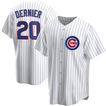 Bob Dernier Men's Chicago Cubs Replica Home Jersey - White